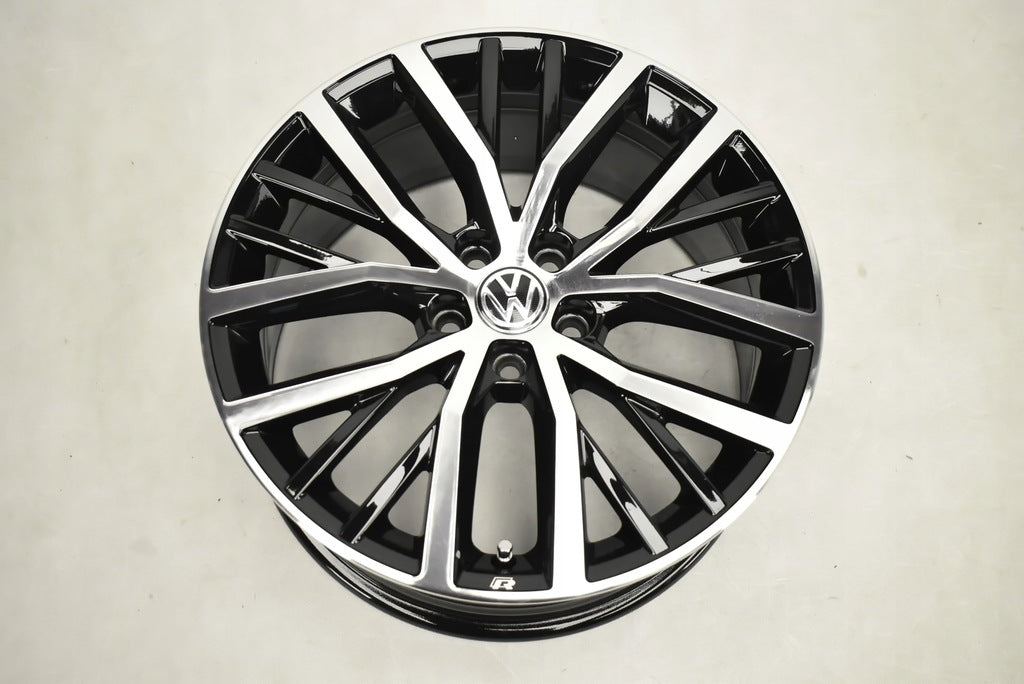 4x Alufelge 17 Zoll 7.5" 5x100 44ET Glanz Schwarz 6C0601025K VW Polo Rim Wheel FEL1672899425mt