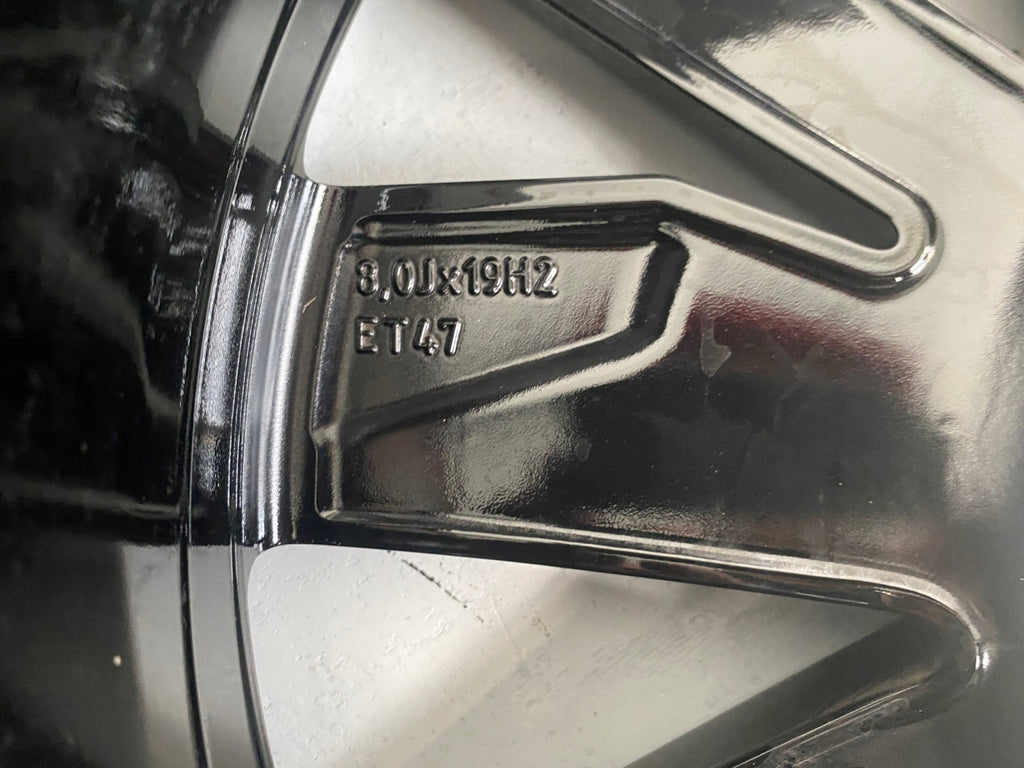1x Alufelge 19 Zoll 8.0" 5x112 47ET Glanz Schwarz 2GA601025T VW T-Roc Rim Wheel FEL8636004382xy