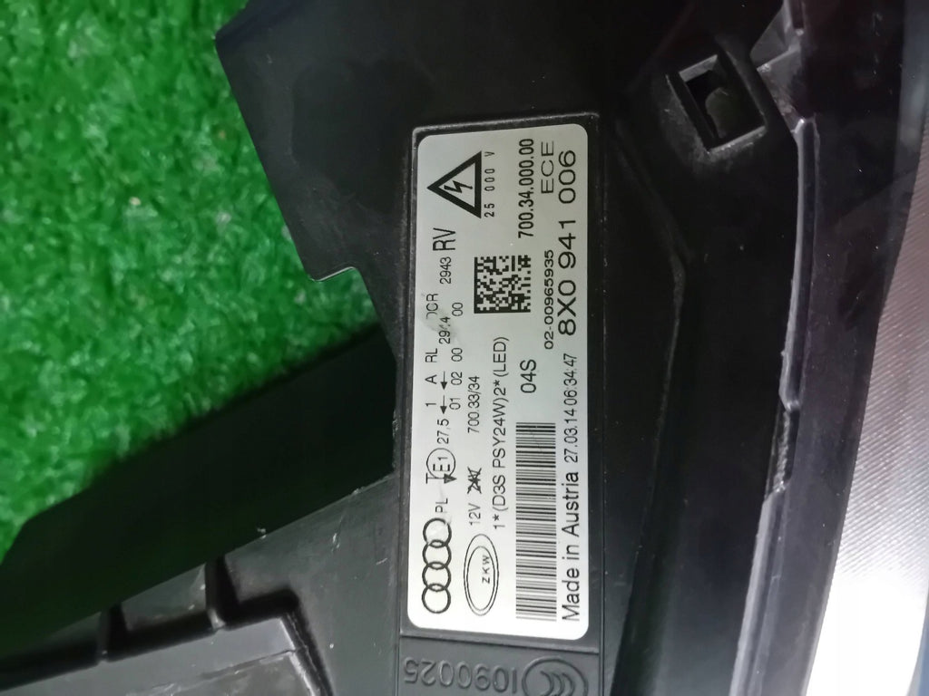 Frontscheinwerfer Audi A1 8X0941006 Rechts Scheinwerfer Headlight SCH9521524466lf