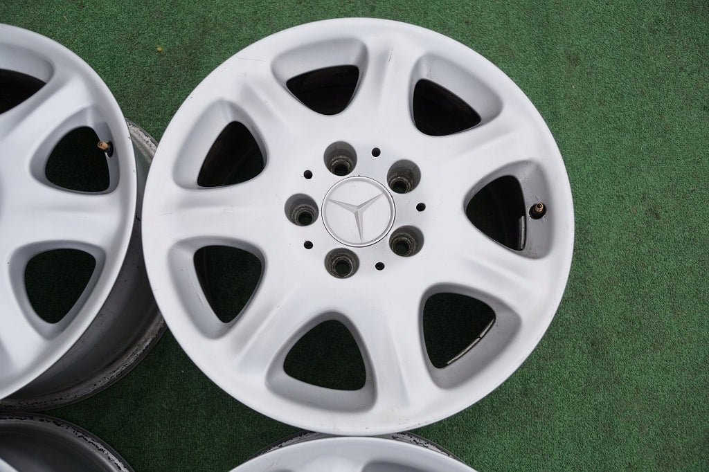 4x Alufelge 16 Zoll 7.5" 5x112 46ET Glanz Silber A2204010102 Mercedes-Benz W220 FEL7406591690jx