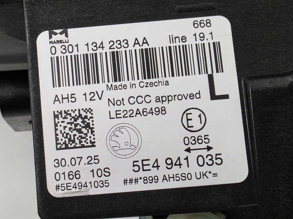 Frontscheinwerfer Skoda Octavia IV 5E4941035 Links Scheinwerfer Headlight SCH5744532681ic