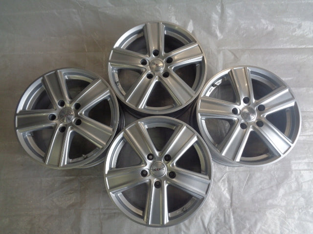 4x Alufelge 17 Zoll 7.5" 5x112 40ET Glanz Silber KBA49877 BMW 4 Rim Wheel FEL2761251313gd