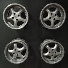Laden Sie das Bild in den Galerie-Viewer, 4x Alufelge 15 Zoll 7.0" 4x100 30ET Glanz Silber Opel Rim Wheel FEL4995685682iq