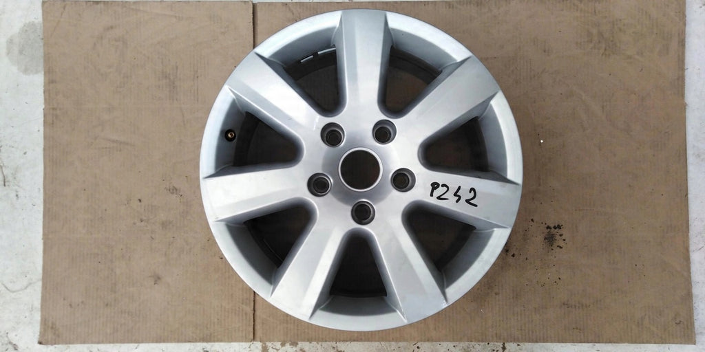 1x Alufelge 17 Zoll 9.5" 5x112 25ET Matt Silber 7P0601025 VW Touareg Rim Wheel