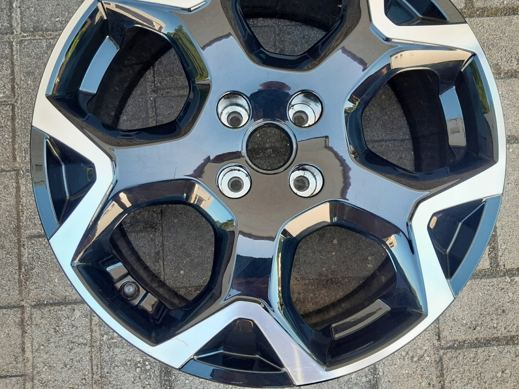 1x Alufelge 18 Zoll 7.0" 4x108 35ET Glanz Schwarz 9835097680 Opel Mokka FEL2936184776wf