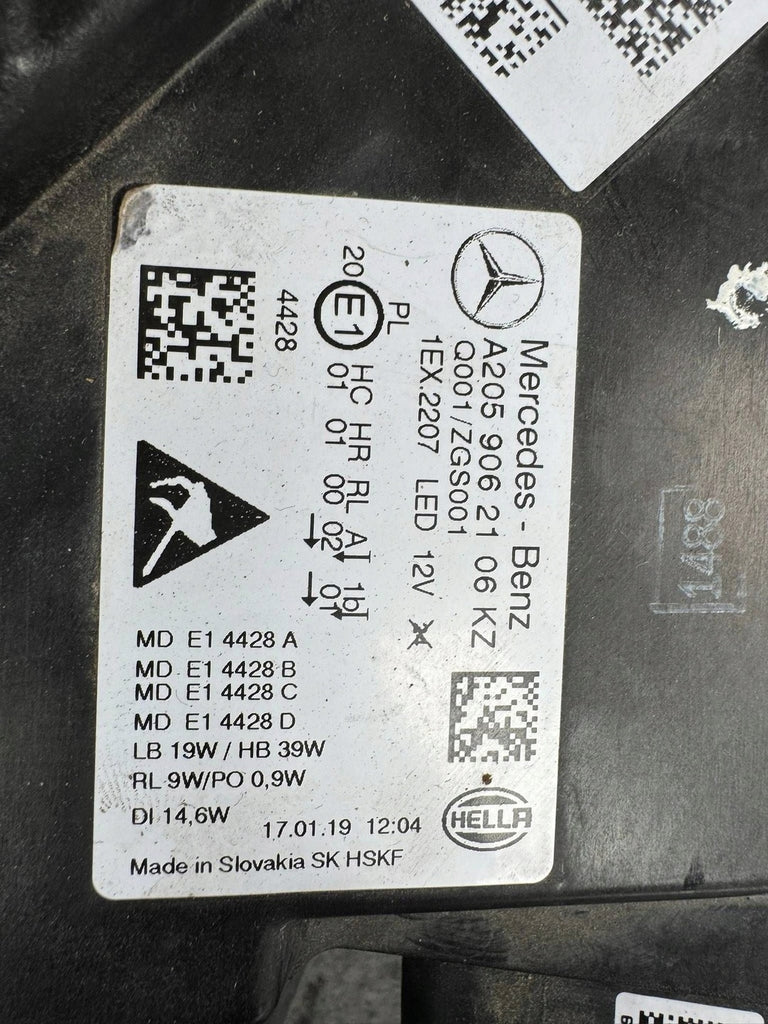 Frontscheinwerfer Mercedes-Benz A2059062106 LED Links Scheinwerfer Headlight SCH1938627334kc