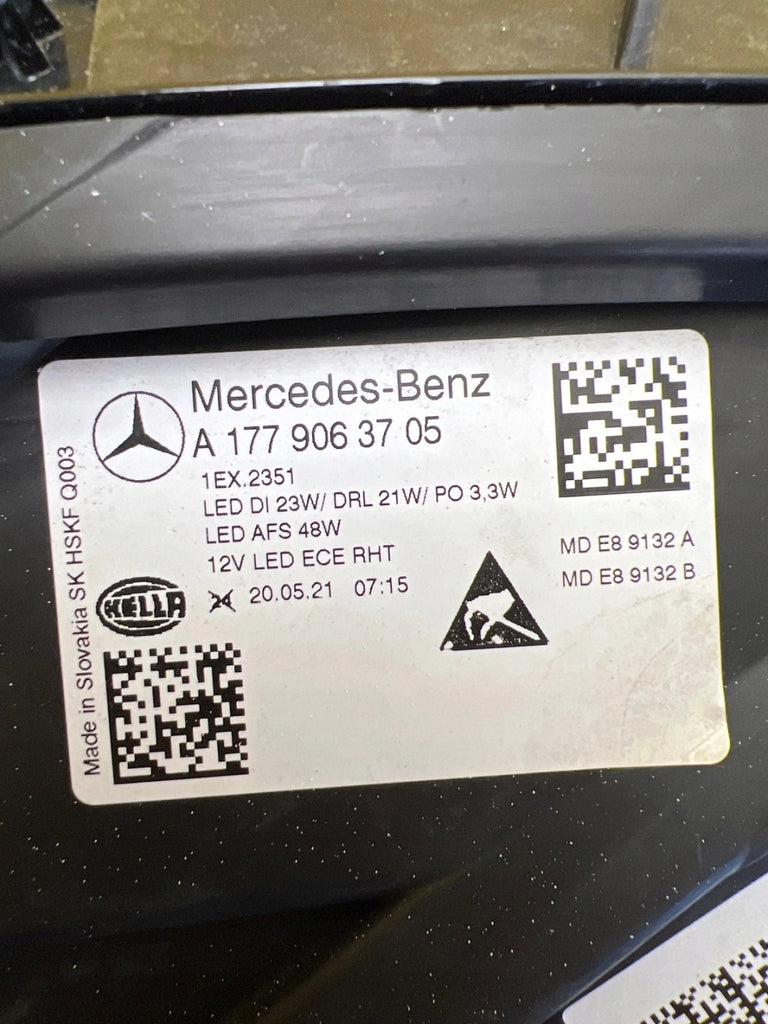 Frontscheinwerfer Mercedes-Benz W177 A1779063705 LED Links Headlight SCH6756757103zb
