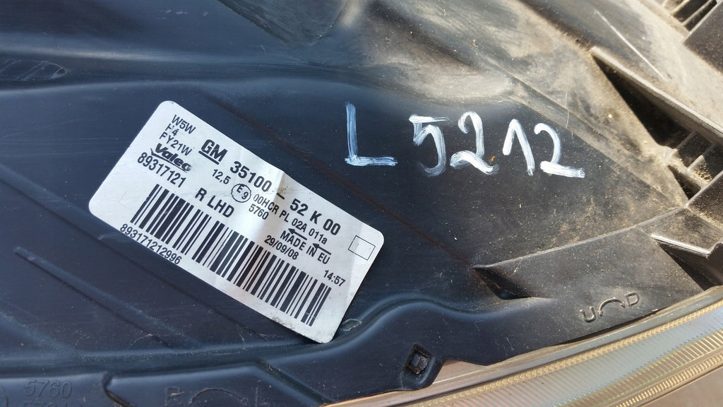 Frontscheinwerfer Opel Agila B 35100-52K00 Rechts Scheinwerfer Headlight