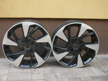 Laden Sie das Bild in den Galerie-Viewer, 1x Alufelge 16 Zoll 6.5" 4x108 32ET Glanz Schwarz 9833892580 Opel Corsa F FEL2213010286sm