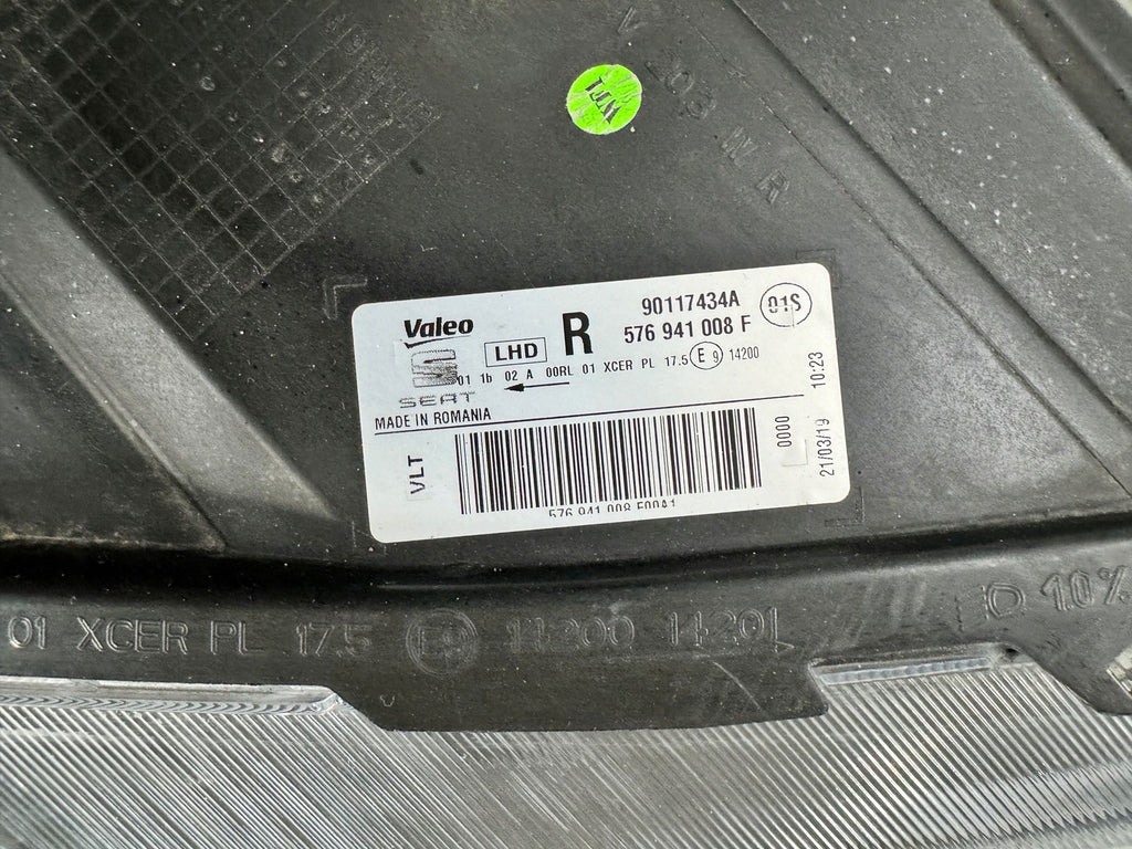 Frontscheinwerfer Seat Ateca 576941008F Full LED Rechts Scheinwerfer Headlight