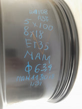 Load image into Gallery viewer, 1x Alufelge 18 Zoll 8.0" 5x100 35ET Glanz Schwarz MAM118018431 Rim Wheel FEL8699436276bl