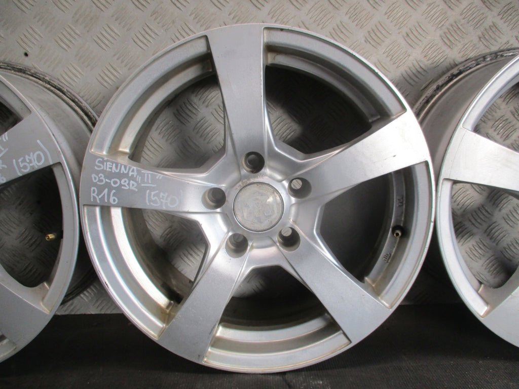 4x Alufelge 16 Zoll 7.0" 5x114.3 Toyota Sienna Rim Wheel FEL6035005730hs