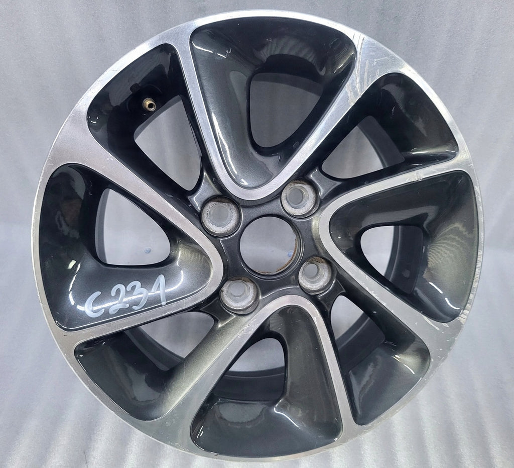 1x Alufelge 14 Zoll 5.5" 4x100 47ET Glanz Graphit 52910-B9500 Hyundai I10 Mg