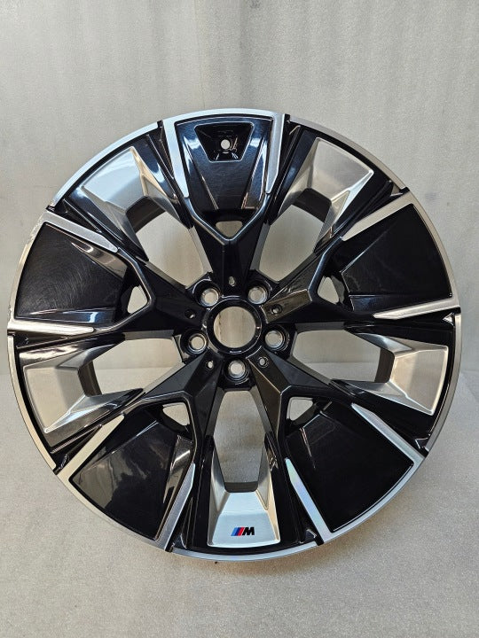 1x Alufelge 20 Zoll 8.0" 5x112 26ET Glanz Schwarz 7916267 BMW Ix3 Rim Wheel FEL8812440125mu