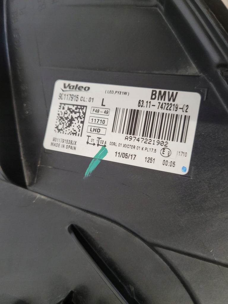 Frontscheinwerfer BMW X1 F48 A9747221902 Full LED Links Scheinwerfer Headlight SCH3737628057xj