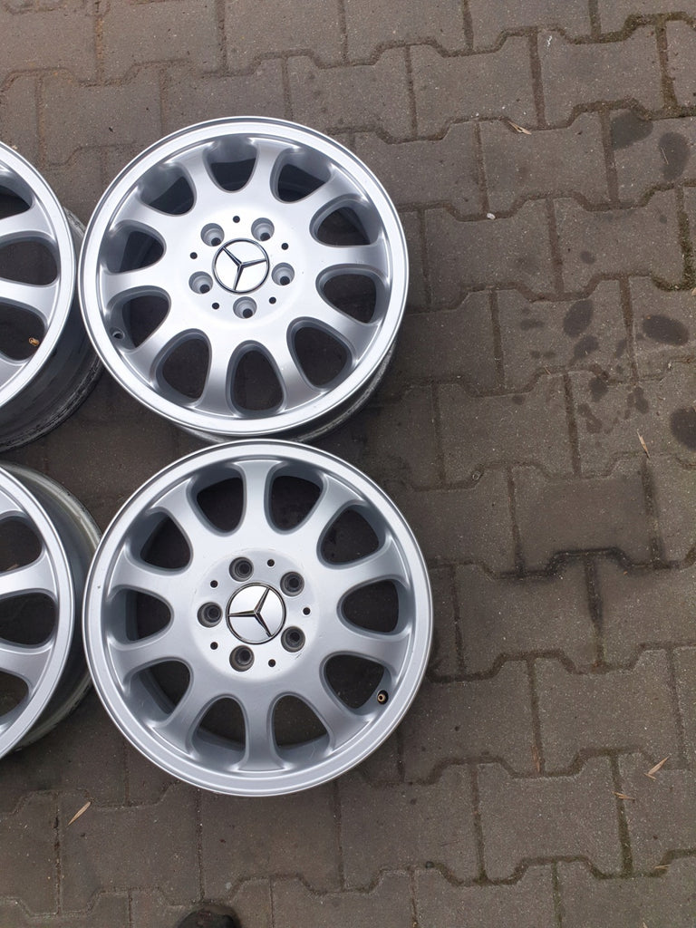 4x Alufelge 16 Zoll 5.5" 5x112 54ET Glanz Silber A1634011602 Mercedes-Benz FEL1256350720ep