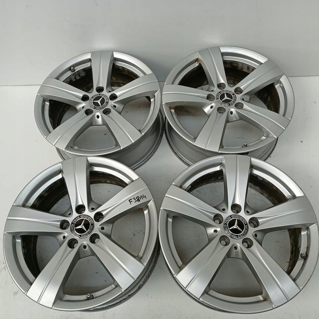 4x Alufelge 17 Zoll 7.0" 5x112 44 5ET Glanz Silber A2064017200 Mercedes-Benz FEL7827237742bh