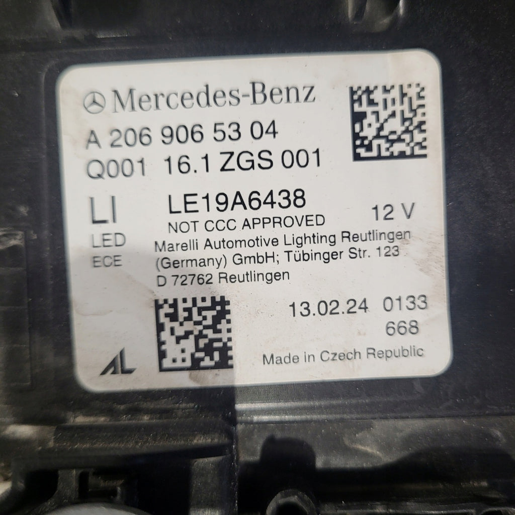 Frontscheinwerfer Mercedes-Benz W206 A2069065304 Full LED Links Headlight SCH7196652574ku