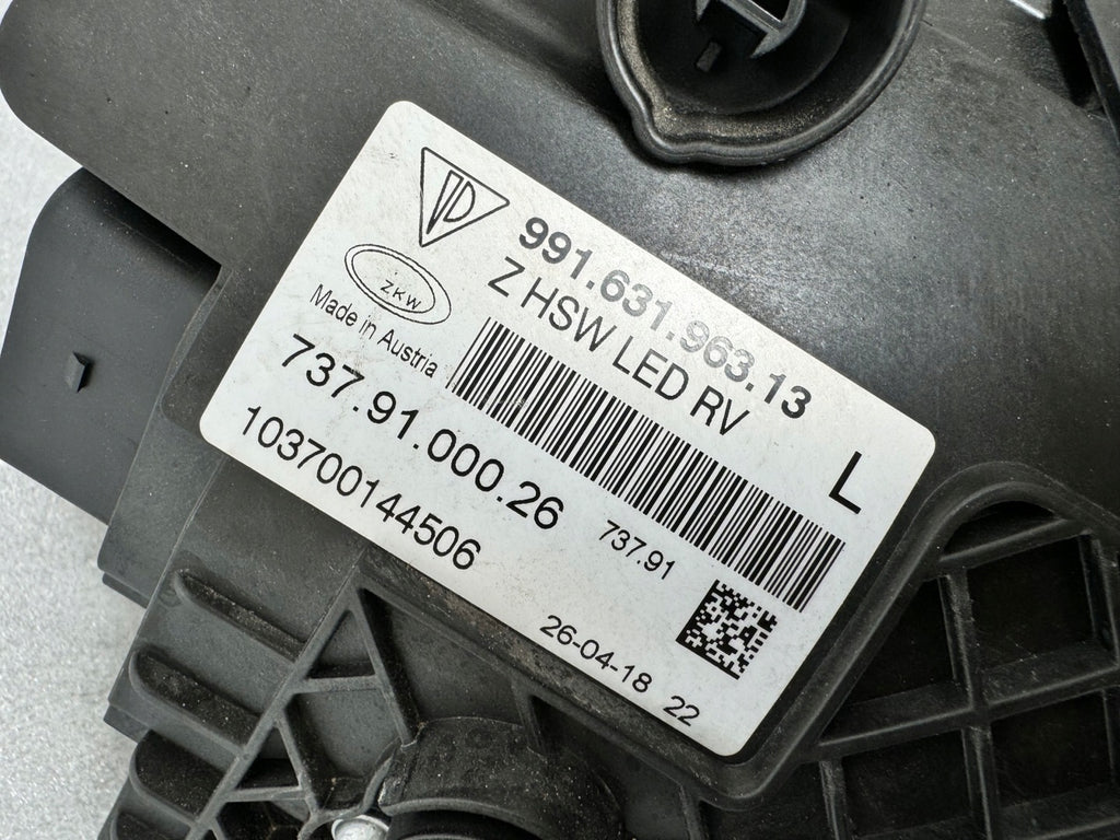 Frontscheinwerfer Porsche Carrera 99163196313 Full LED Links Headlight SCH2476277314qj