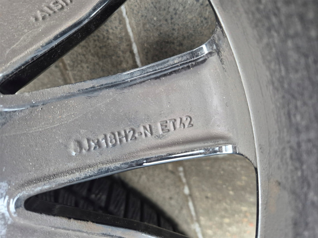 4x Alufelge 18 Zoll 8.0" 5x108 42ET Glanz Schwarz 31471312 Ford Et V60 I S60 FEL3808572098nh