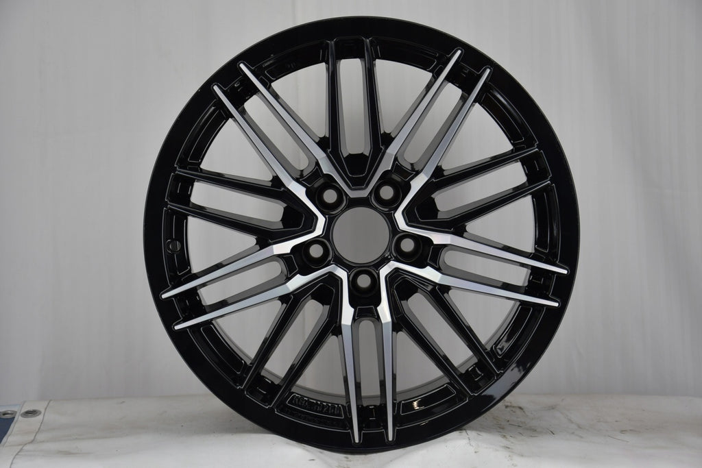 1x Alufelge 17 Zoll 7.5" 5x108 47ET Glanz Schwarz Rim Wheel FEL4952927818oi