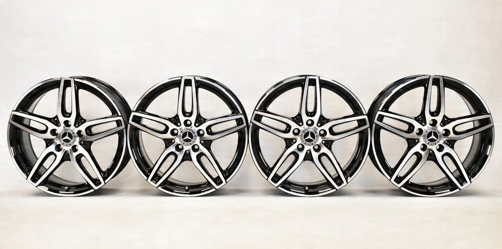 4x Alufelge 18 Zoll 7.5" 5x112 52ET Glanz Schwarz A1764010700 Mercedes-Benz Vito