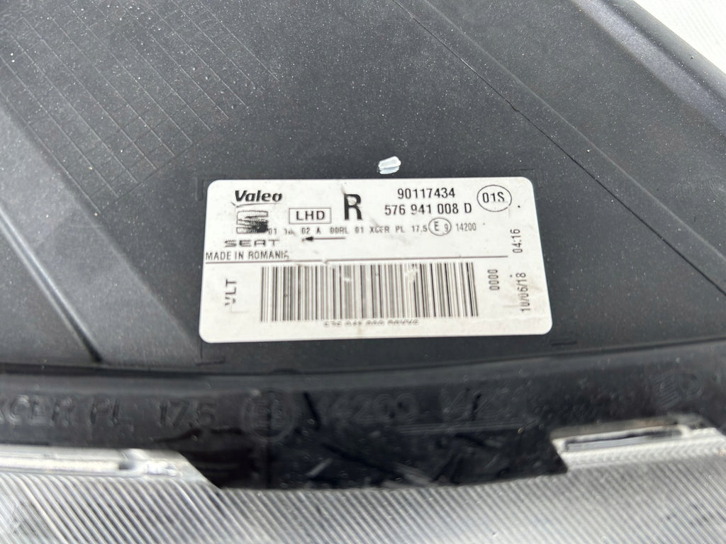 Frontscheinwerfer Seat Ateca 576941008F 90117434A Full LED Rechts Headlight