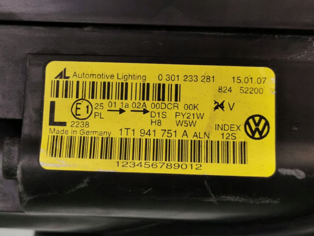 Frontscheinwerfer VW Touran 1T1941751A Links Scheinwerfer Headlight SCH2662210271ay