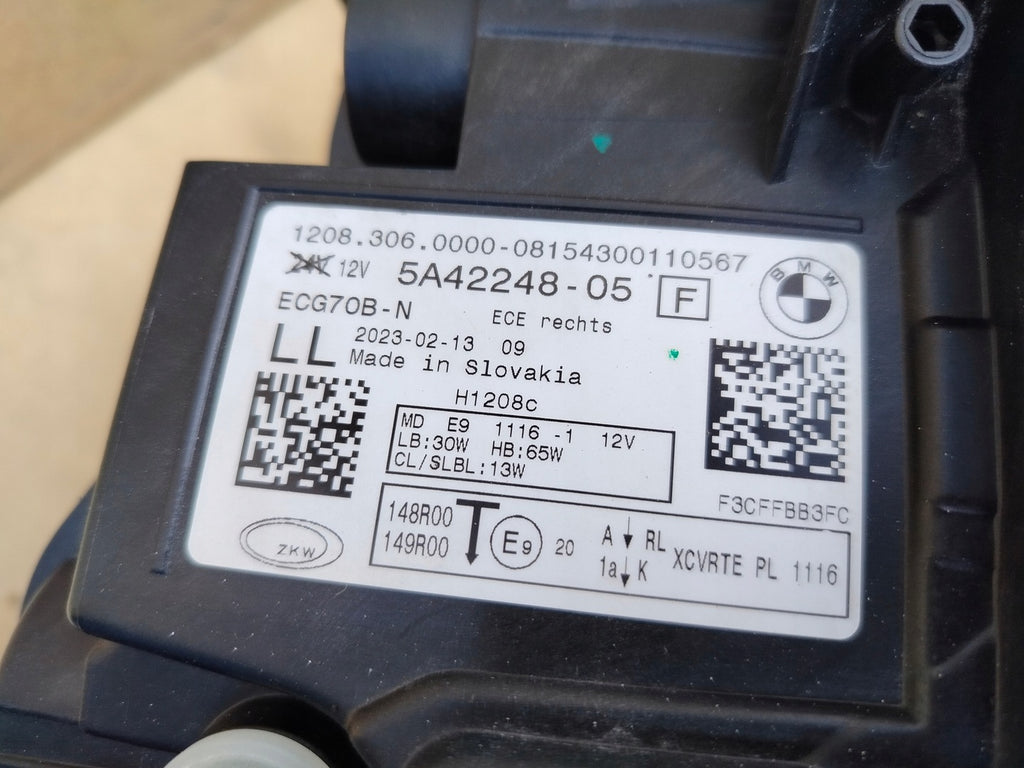 Frontscheinwerfer BMW U06 5A4224805 Full LED Rechts Scheinwerfer Headlight SCH9225406950pi