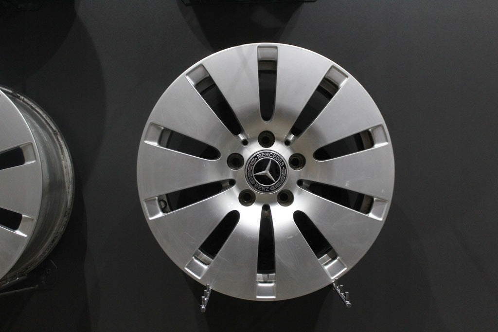4x Alufelge 16 Zoll 6.5" 5x112 38ET Glanz Silber A2054010100 Mercedes-Benz W204 FEL2045609116px