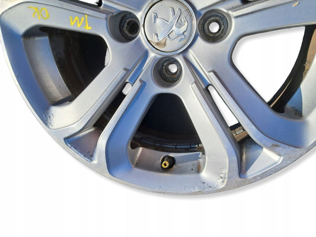 1x Alufelge 16 Zoll 6.0" 4x108 23ET Glanz Graphit 9673773677 Peugeot 208 FEL7191787012uu