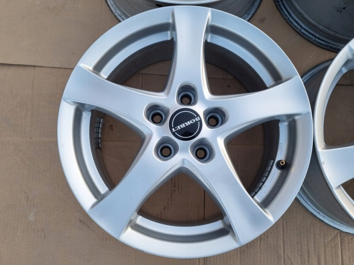 4x Alufelge 16 Zoll 6.5" 5x112 38ET Glanz Silber Audi I Rim Wheel FEL4654290343be