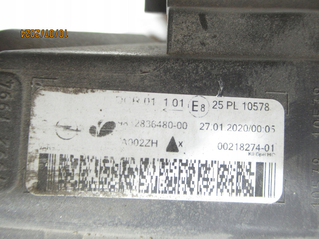 Frontscheinwerfer Opel Zafira Vivaro C 9832836480-00 Xenon Rechts oder Links
