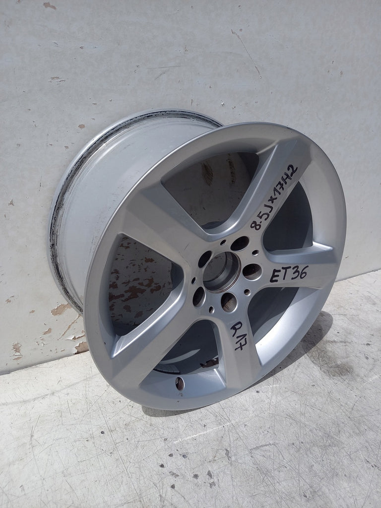 1x Alufelge 17 Zoll 8.5" 5x112 36ET Glanz Silber A1724013702 Mercedes-Benz