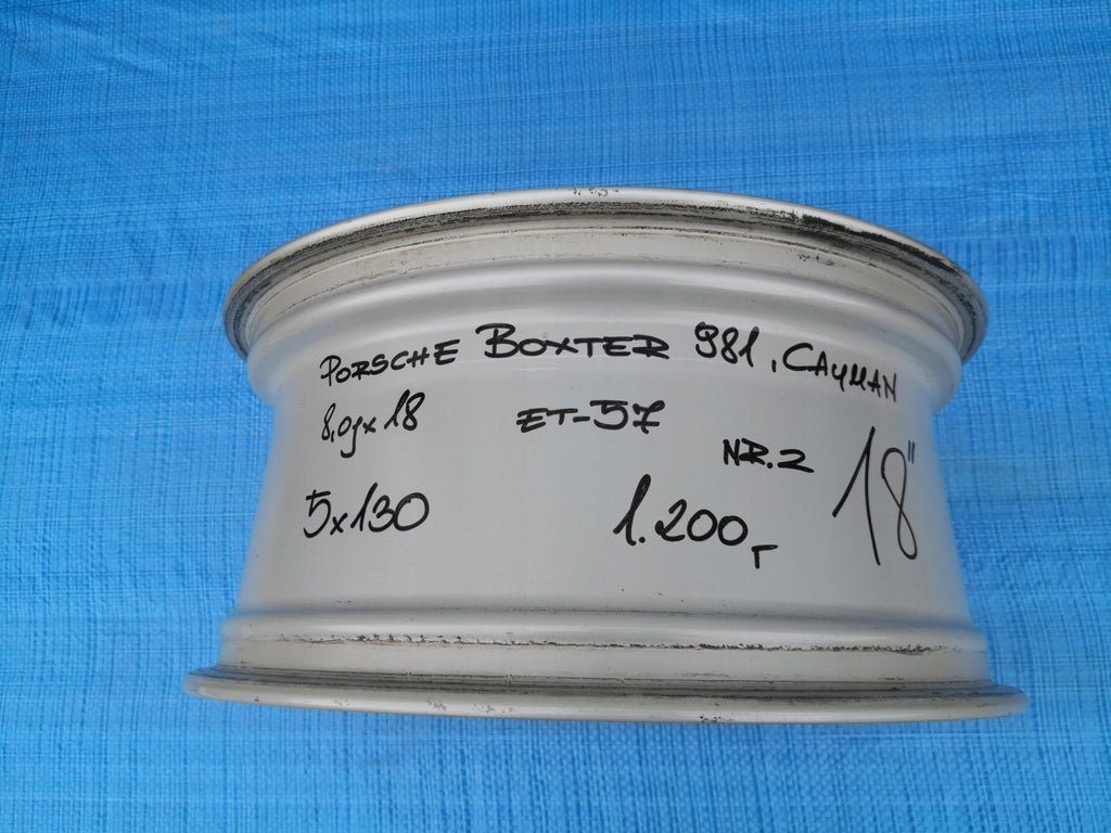 1x Alufelge 18 Zoll 8.0" 5x130 57ET 98136212005 Porsche Cayman Rim Wheel FEL3158181889be