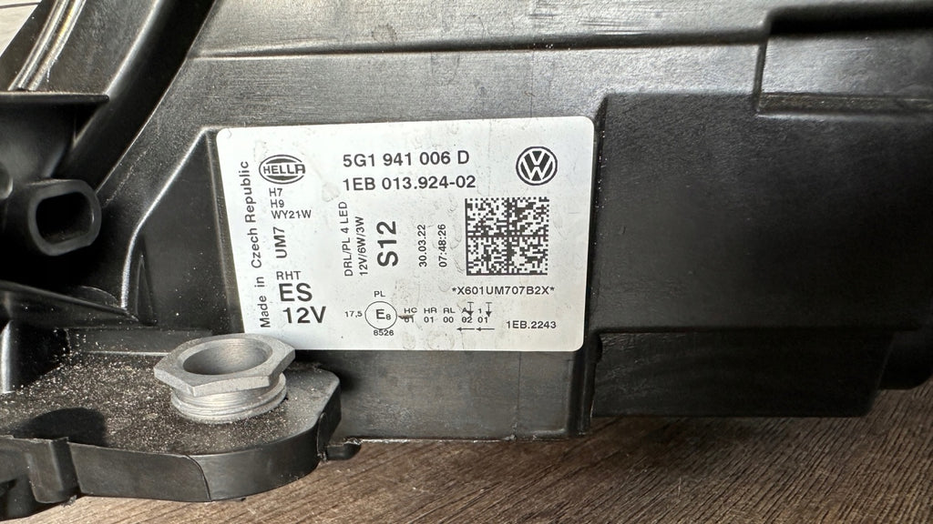 Frontscheinwerfer VW Golf VII 5G1941006D Rechts Scheinwerfer Headlight SCH8914433931hf