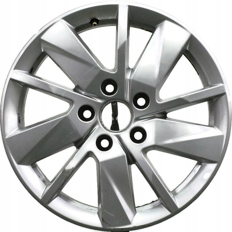 1x Alufelge 16 Zoll 6.5" 5x112 48ET Glanz Silber 2K7601025 Vw Rim Wheel