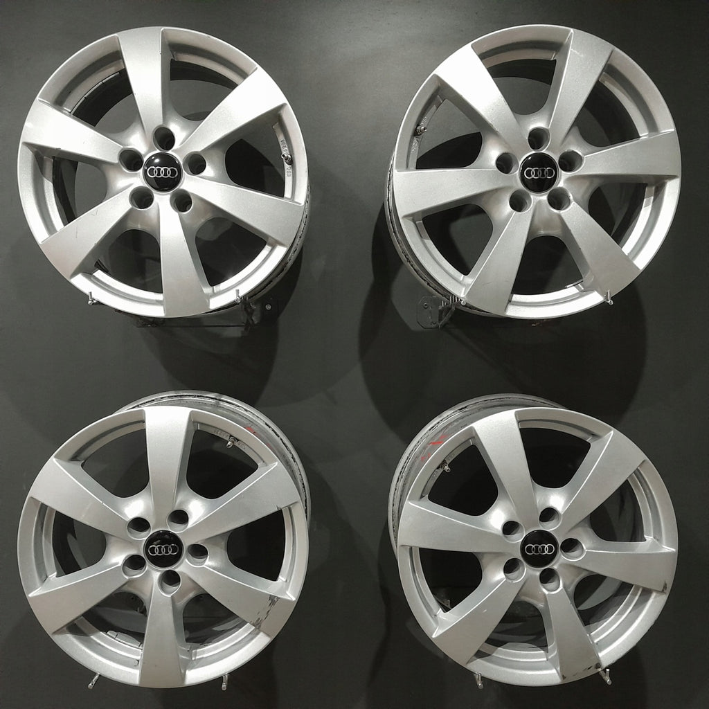 4x Alufelge 17 Zoll 7.5" 5x112 37ET Silber P50775507 Audi B8 Rim Wheel FEL7580673242db