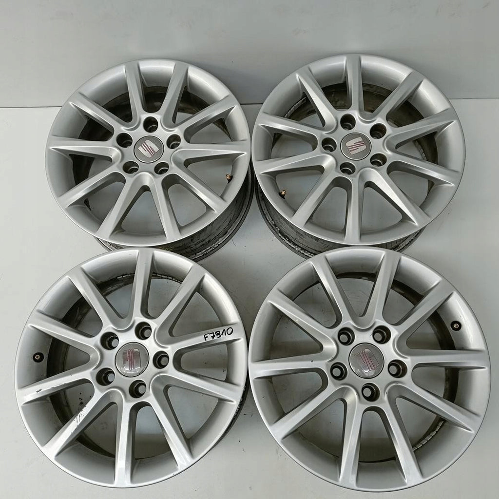 4x Alufelge 16 Zoll 6.5" 5x112 50ET Glanz Silber 5P0601025J Seat Altea Rim Wheel FEL5838016141sz
