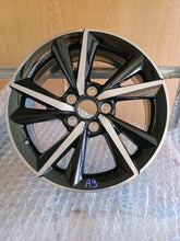 Load image into Gallery viewer, 1x Alufelge 17 Zoll 7.0" 5x114.3 50ET Glanz Schwarz PW457-02001 Toyota Corolla FEL5443491626ca