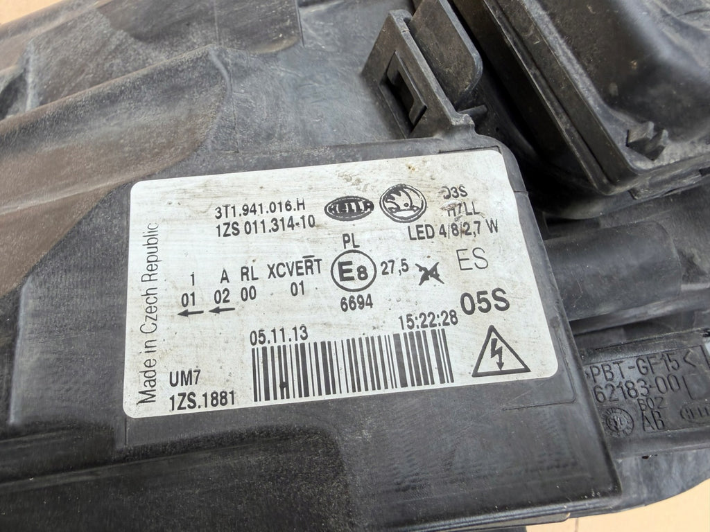 Frontscheinwerfer Skoda Superb II 3T1941016H Rechts Scheinwerfer Headlight SCH8684566937vj