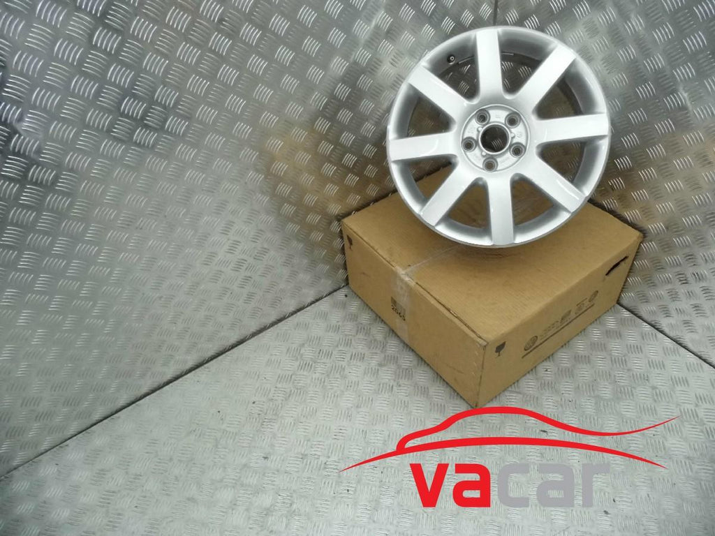 1x Alufelge 17 Zoll 6.0" 5x112 48ET Matt Silber 1K0601025 VW Golf V Rim Wheel