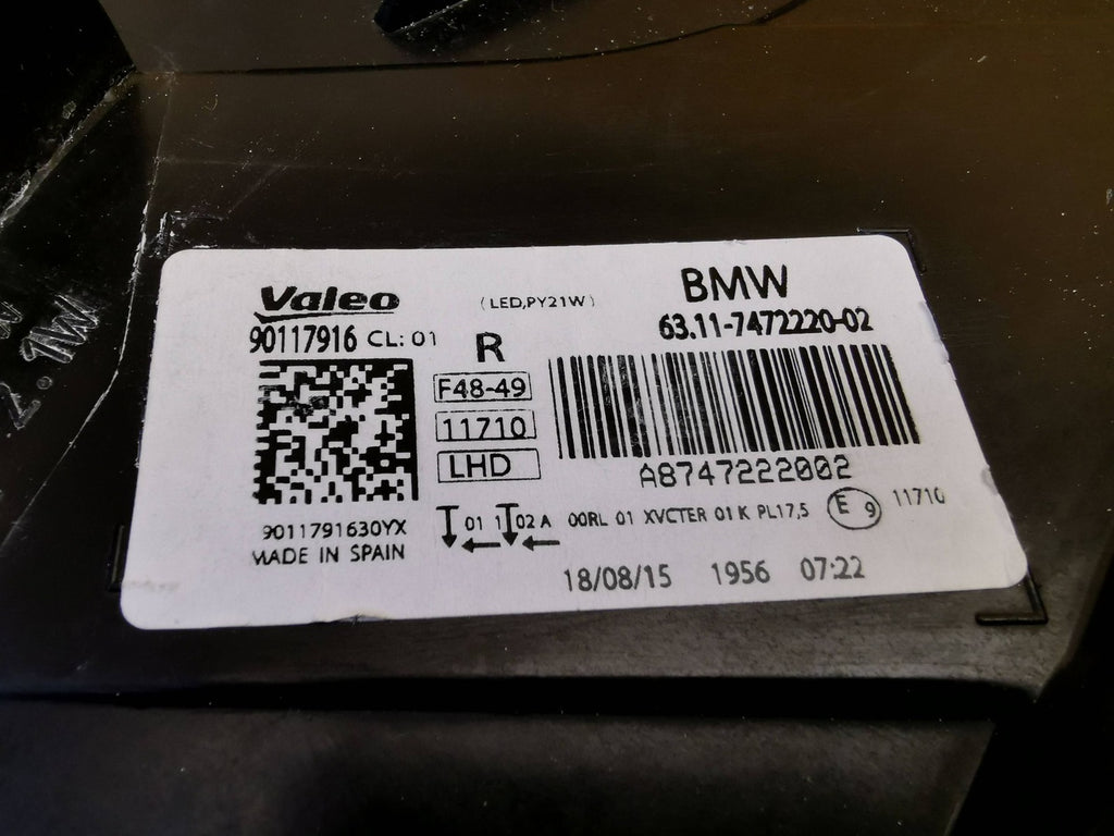 Frontscheinwerfer BMW X1 F48 7472220-02 LED Rechts Scheinwerfer Headlight SCH2979225127yr