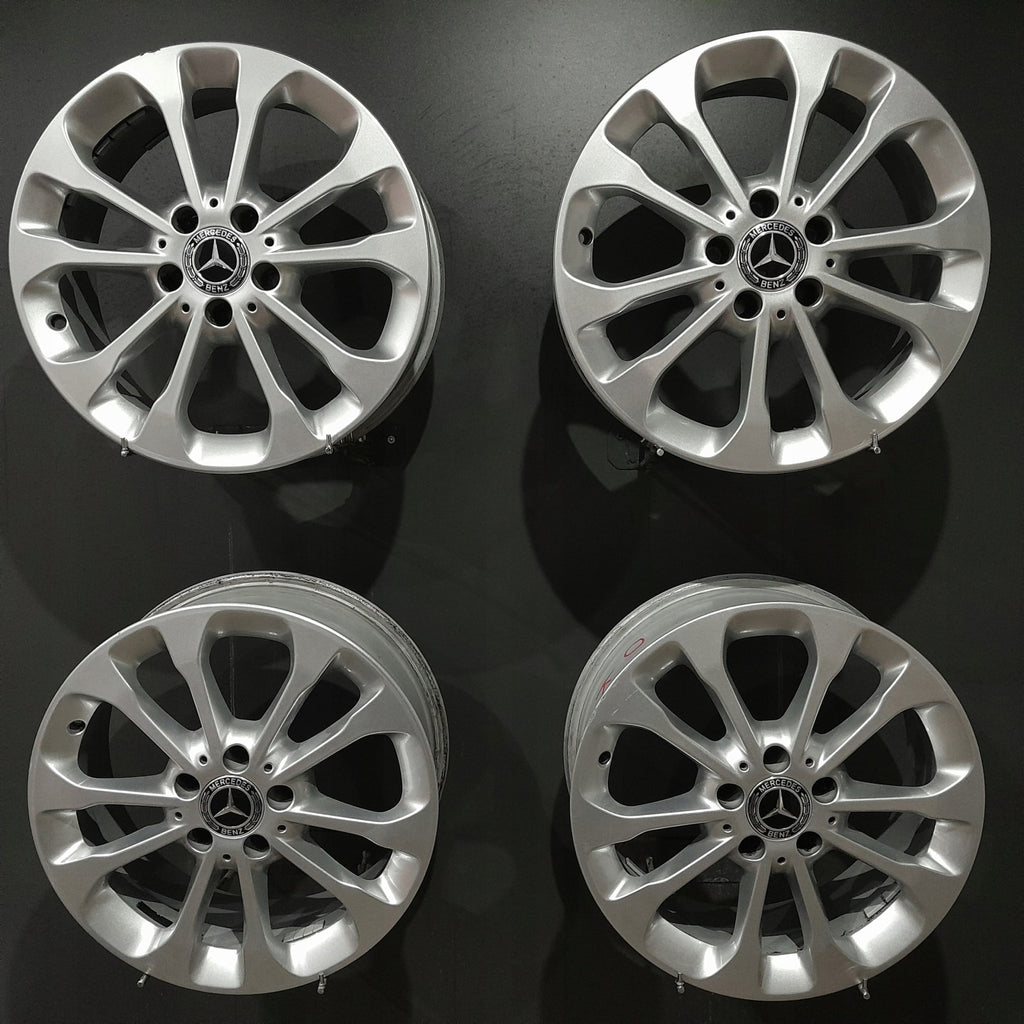 4x Alufelge 17 Zoll 6.5" 5x112 38ET Glanz Silber A1564011700- Mercedes-Benz X156 FEL1165008581lm