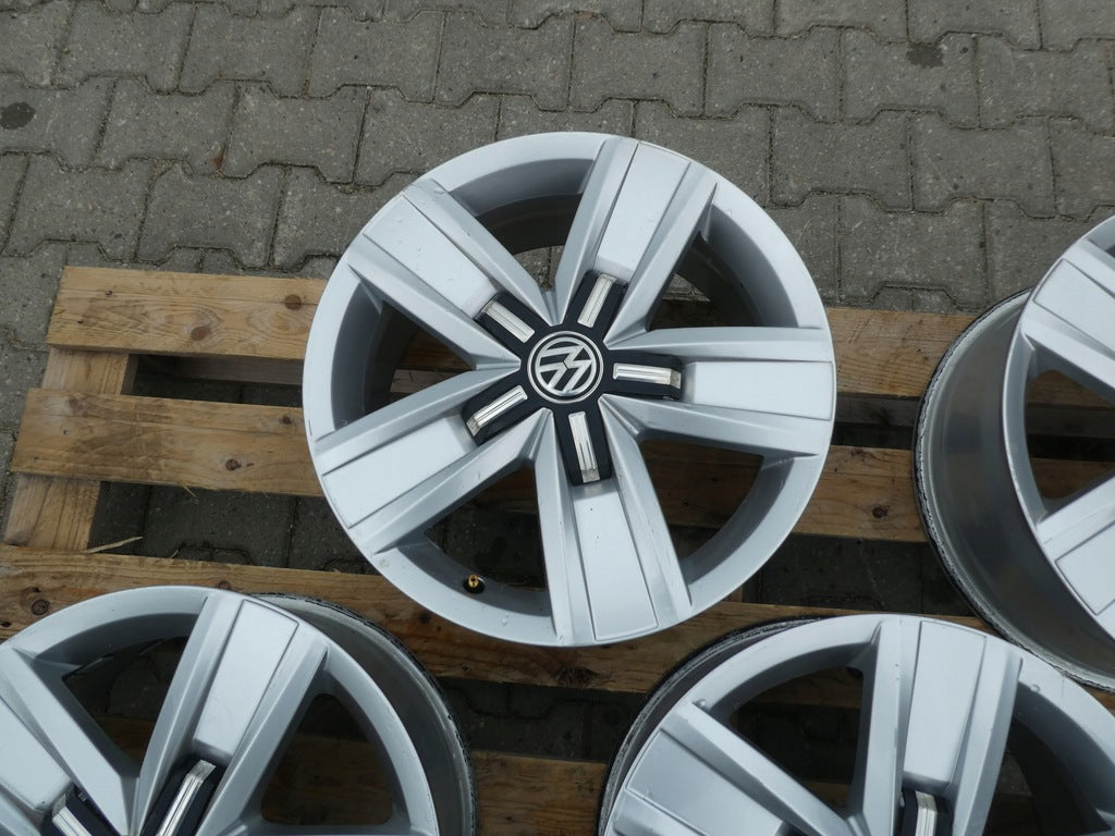 4x Alufelge 17 Zoll 7.0" 5x120 55ET Glanz Silber 7E0601025 VW T6 T5 Rim Wheel FEL2490288383cd