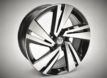Load image into Gallery viewer, 4x Alufelge 18 Zoll 7.0&quot; 5x100 39ET Glanz Schwarz 2GM601025 VW T-Cross Rim Wheel