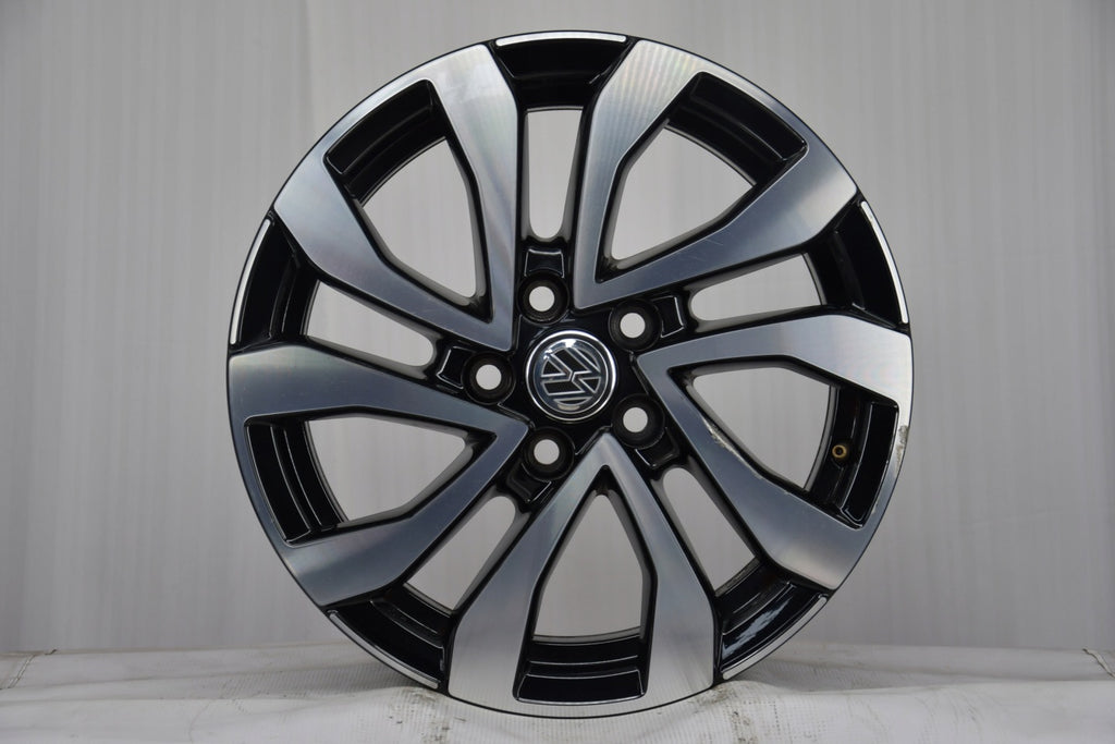 4x Alufelge 16 Zoll 7.0" 5x112 48ET Glanz Schwarz 5H0601025AC VW Golf Viii FEL7522169757nf
