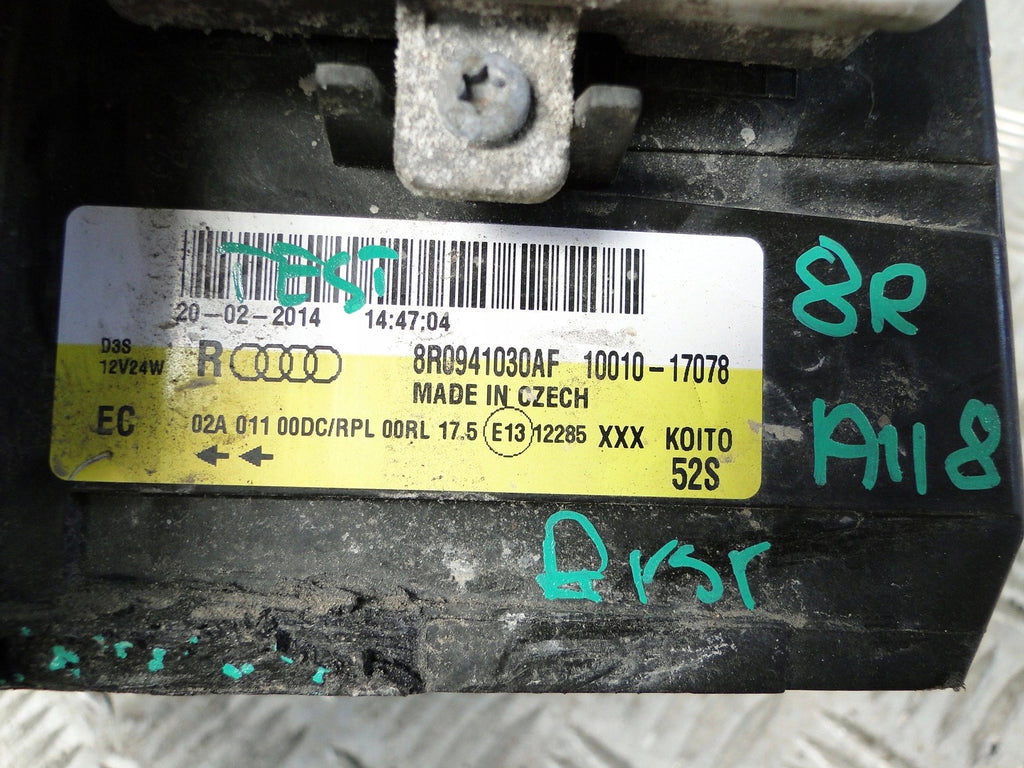 Frontscheinwerfer Audi Q5 8R09410930AF Xenon Rechts Scheinwerfer Headlight