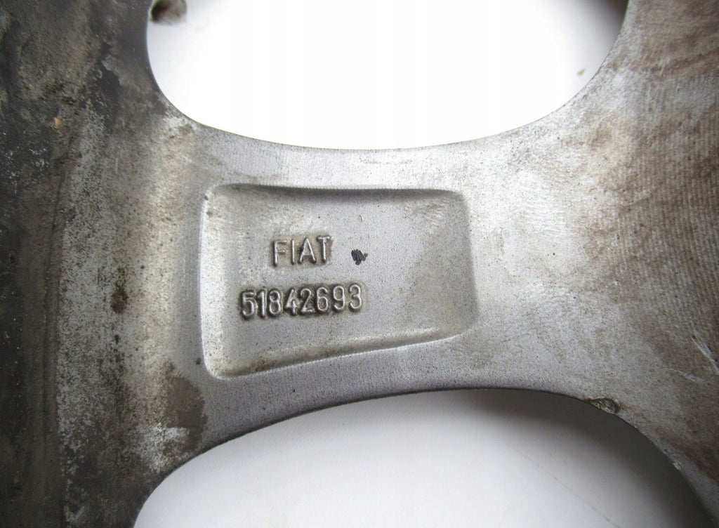 1x Alufelge 16 Zoll 6.0" 4x100 45ET Matt Schwarz 51842693 Fiat Punto Evo Grande