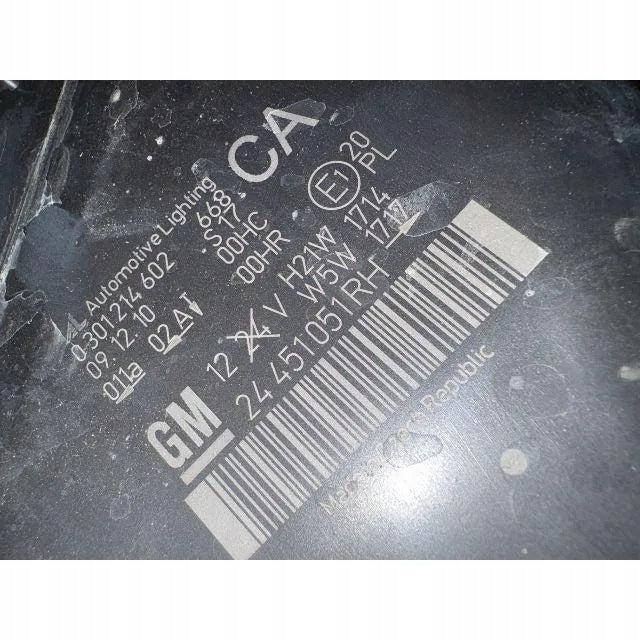 Frontscheinwerfer Opel Zafira B 24451051 Rechts Scheinwerfer Headlight SCH2493279293rw